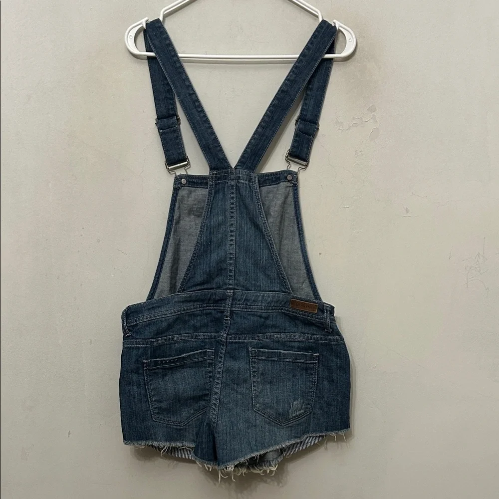 Blank NYC Denim Overalls with Distressed Detailing Size 28 EUC